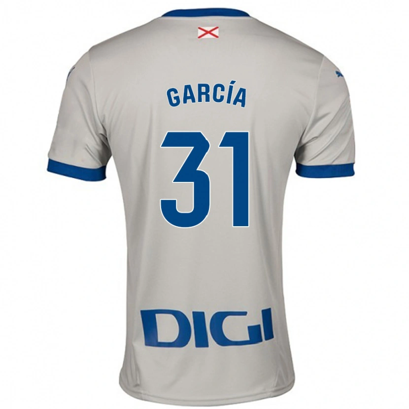 Danxen Hombre Camiseta Gaizka García #31 Gris Claro 2ª Equipación 2024/25 La Camisa