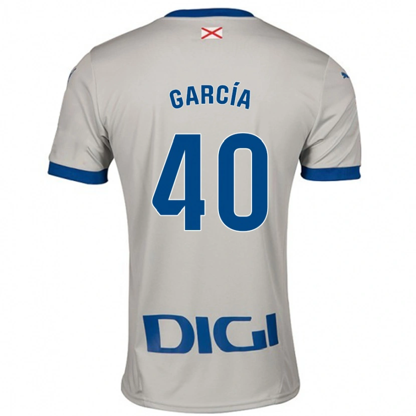 Danxen Hombre Camiseta Álvaro García #40 Gris Claro 2ª Equipación 2024/25 La Camisa