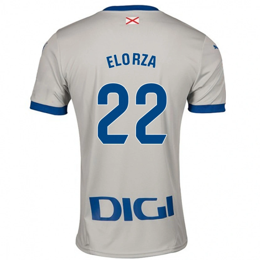 Danxen Hombre Camiseta Sheila Elorza #22 Gris Claro 2ª Equipación 2024/25 La Camisa