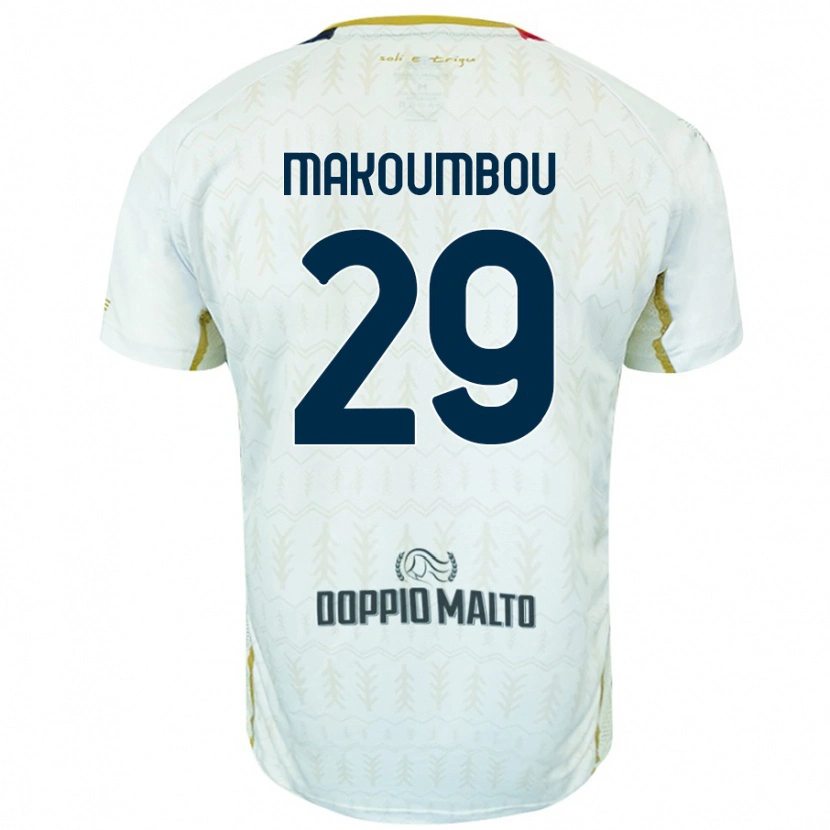Danxen Hombre Camiseta Antoine Makoumbou #29 Blanco 2ª Equipación 2024/25 La Camisa