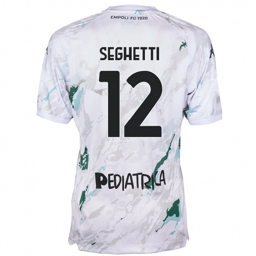 Danxen Hombre Camiseta Jacopo Seghetti #12 Gris 2ª Equipación 2024/25 La Camisa