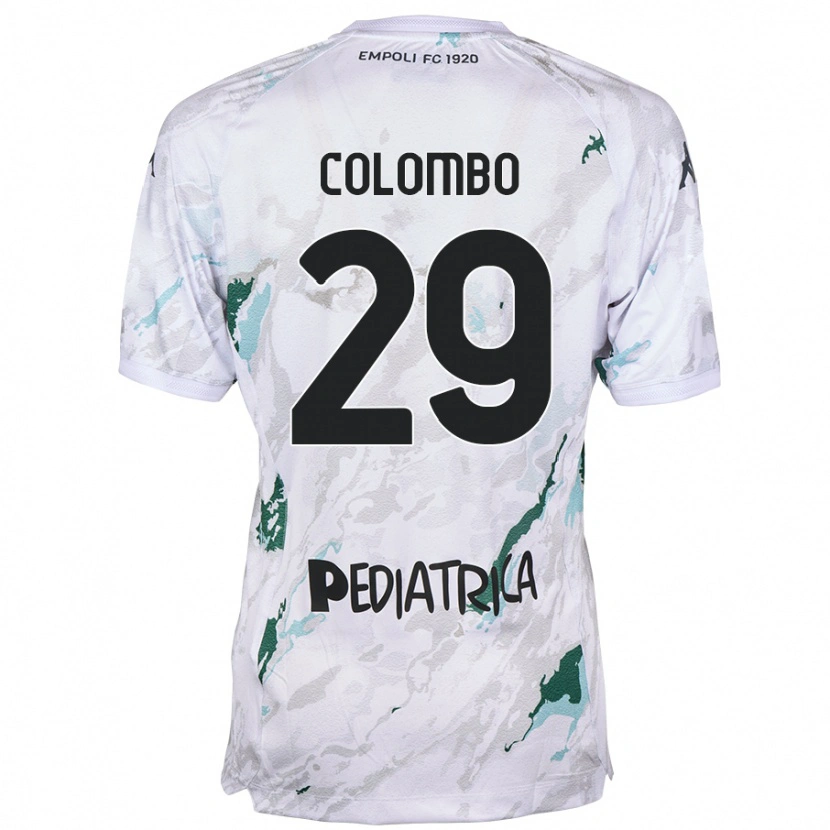Danxen Hombre Camiseta Lorenzo Colombo #29 Gris 2ª Equipación 2024/25 La Camisa