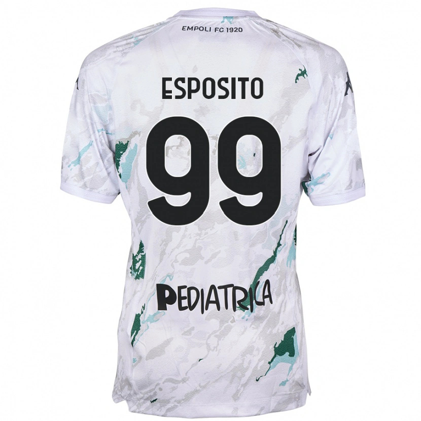 Danxen Hombre Camiseta Sebastiano Esposito #99 Gris 2ª Equipación 2024/25 La Camisa