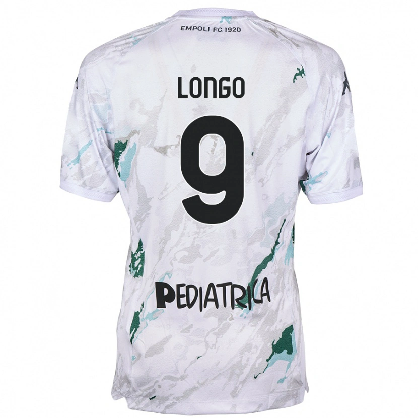 Danxen Hombre Camiseta Mattia Longo #9 Gris 2ª Equipación 2024/25 La Camisa