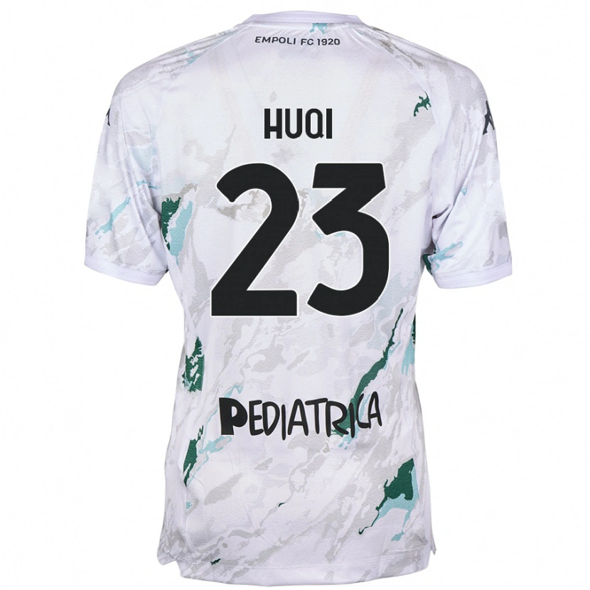 Danxen Hombre Camiseta Mattia Huqi #23 Gris 2ª Equipación 2024/25 La Camisa
