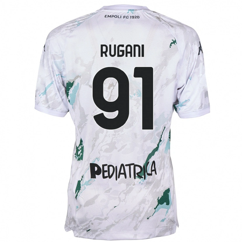 Danxen Hombre Camiseta Tommaso Rugani #91 Gris 2ª Equipación 2024/25 La Camisa