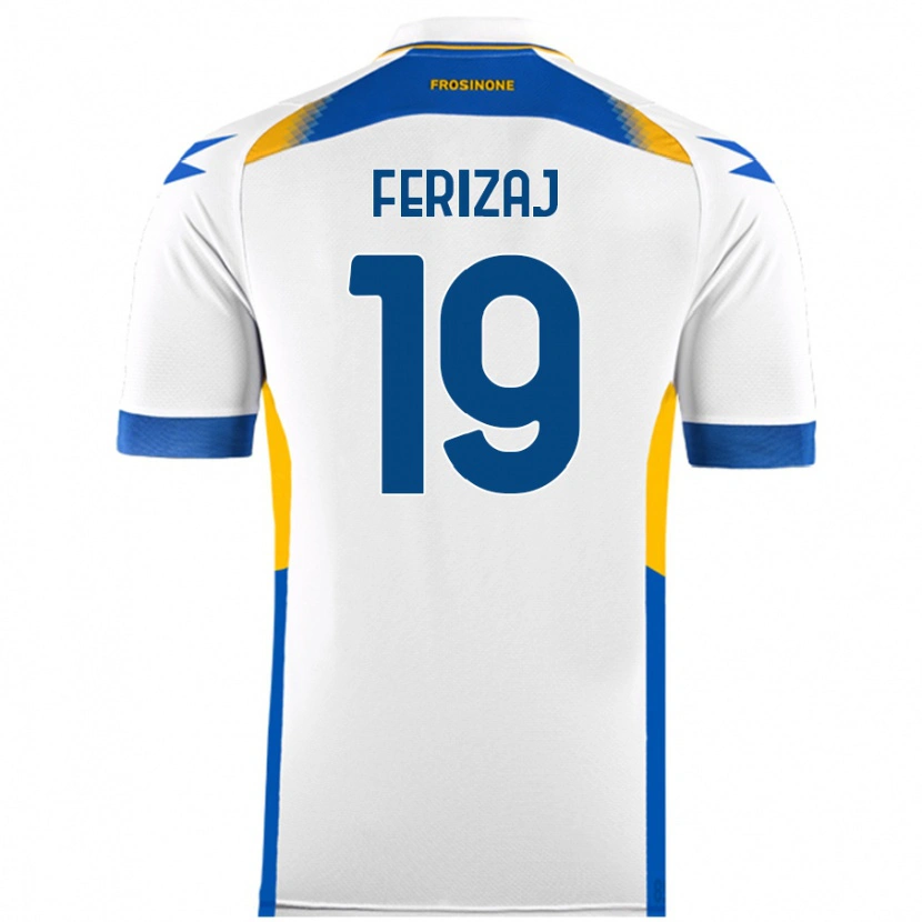 Danxen Hombre Camiseta Justin Ferizaj #19 Blanco 2ª Equipación 2024/25 La Camisa