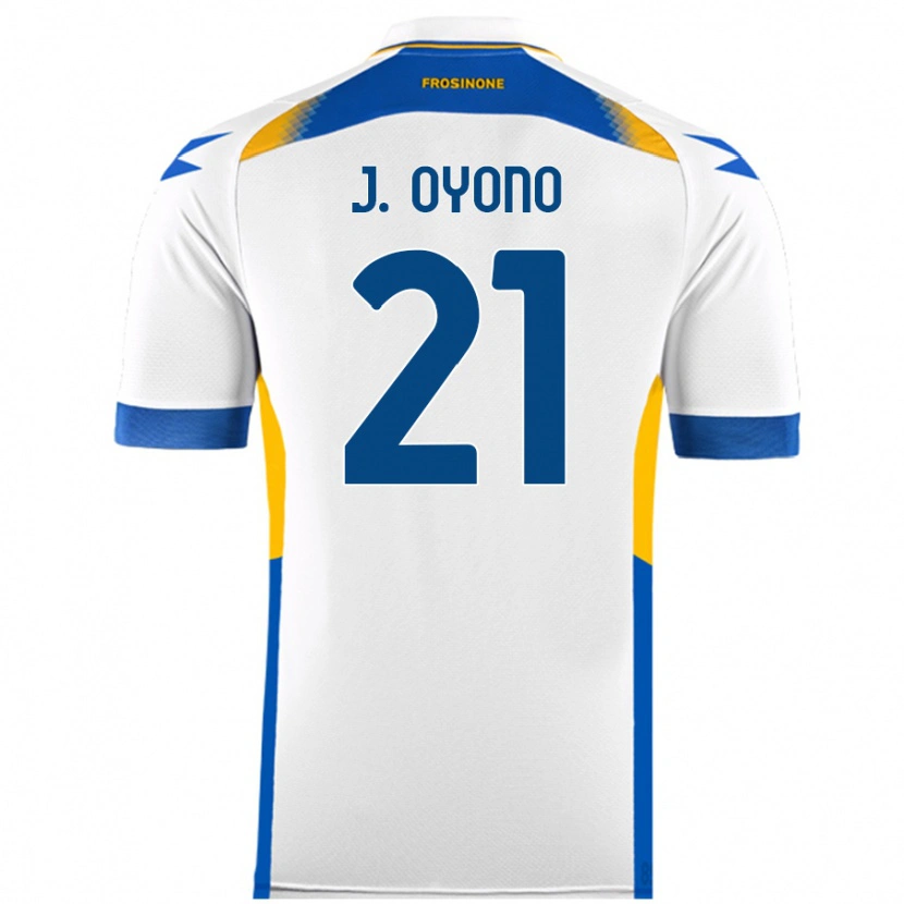 Danxen Hombre Camiseta Jérémy Oyono #21 Blanco 2ª Equipación 2024/25 La Camisa