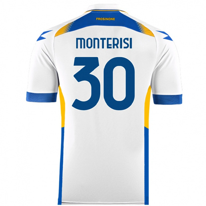 Danxen Hombre Camiseta Ilario Monterisi #30 Blanco 2ª Equipación 2024/25 La Camisa