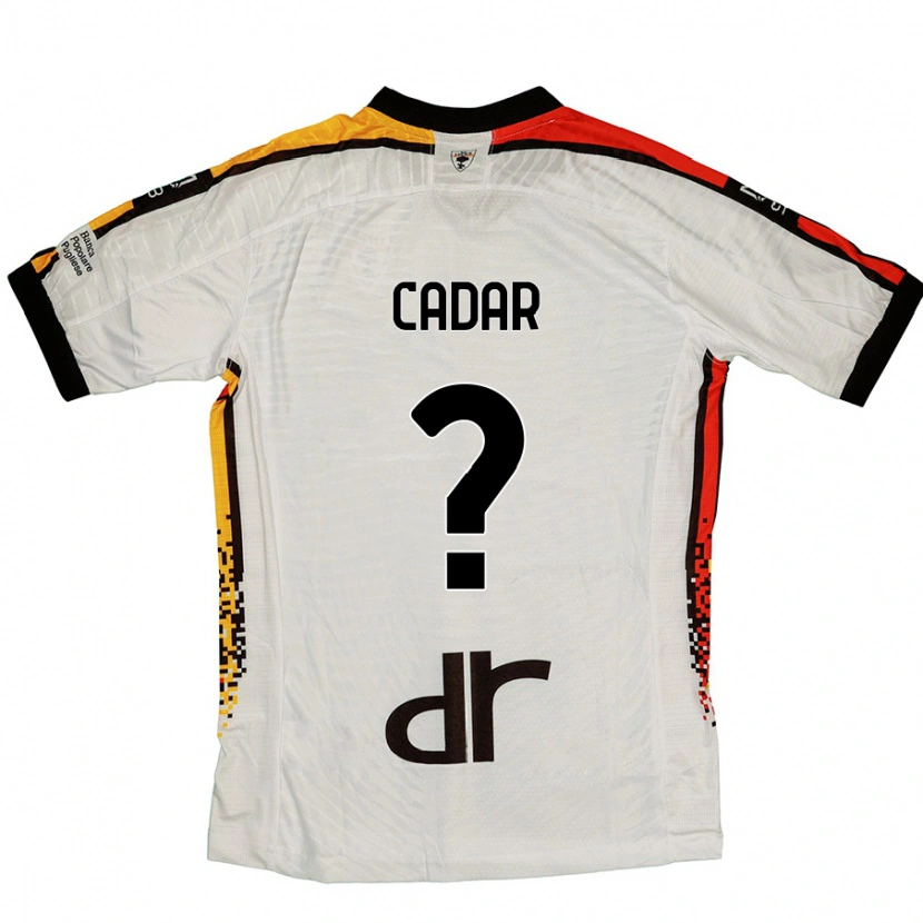 Danxen Hombre Camiseta Edgar Cadar #0 Blanco Negro 2ª Equipación 2024/25 La Camisa