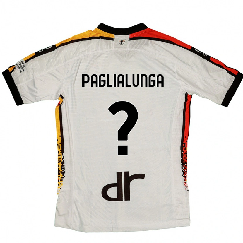 Danxen Hombre Camiseta Robert Paglialunga #0 Blanco Negro 2ª Equipación 2024/25 La Camisa