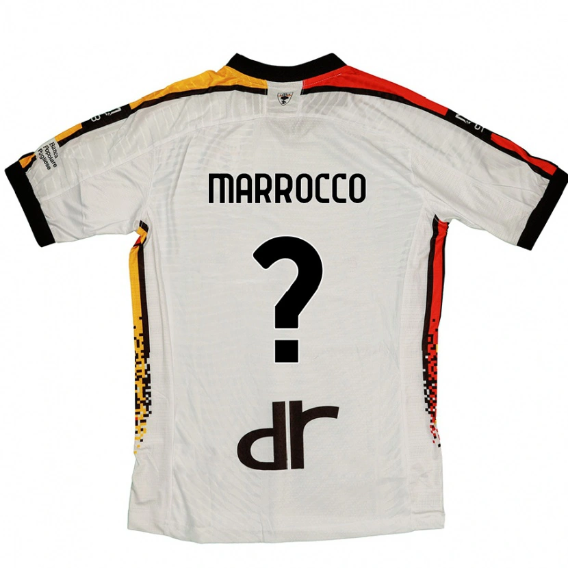 Danxen Hombre Camiseta Iacopo Marrocco #0 Blanco Negro 2ª Equipación 2024/25 La Camisa