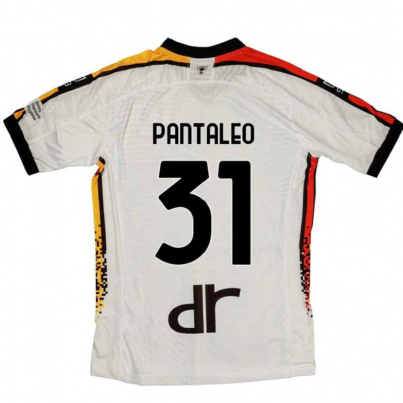 Danxen Hombre Camiseta Dario Pantaleo #31 Blanco Negro 2ª Equipación 2024/25 La Camisa