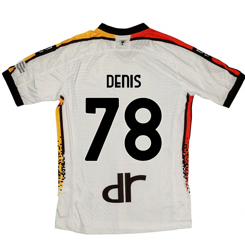 Danxen Hombre Camiseta Max Denis #78 Blanco Negro 2ª Equipación 2024/25 La Camisa