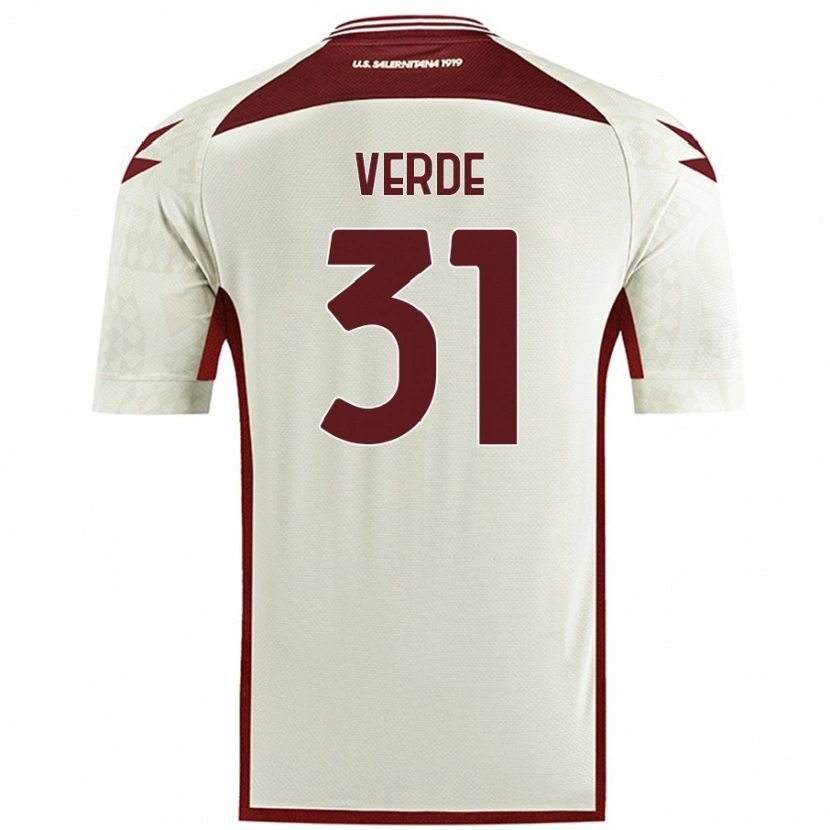 Danxen Hombre Camiseta Daniele Verde #31 Color Crema 2ª Equipación 2024/25 La Camisa