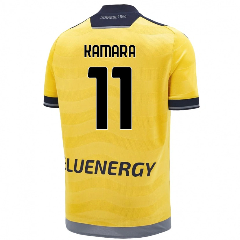 Danxen Hombre Camiseta Hassane Kamara #11 Dorado 2ª Equipación 2024/25 La Camisa
