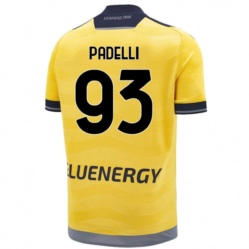 Danxen Hombre Camiseta Daniele Padelli #93 Dorado 2ª Equipación 2024/25 La Camisa