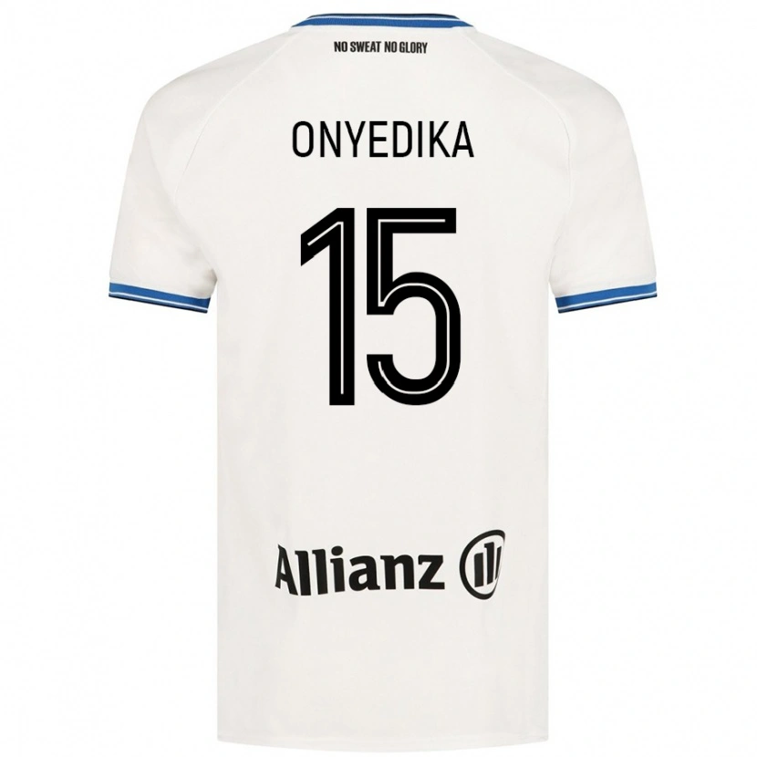 Danxen Hombre Camiseta Raphael Onyedika #15 Blanco 2ª Equipación 2024/25 La Camisa