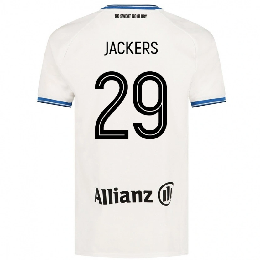 Danxen Hombre Camiseta Nordin Jackers #29 Blanco 2ª Equipación 2024/25 La Camisa