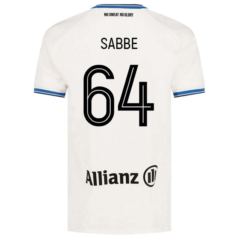 Danxen Hombre Camiseta Kyriani Sabbe #64 Blanco 2ª Equipación 2024/25 La Camisa
