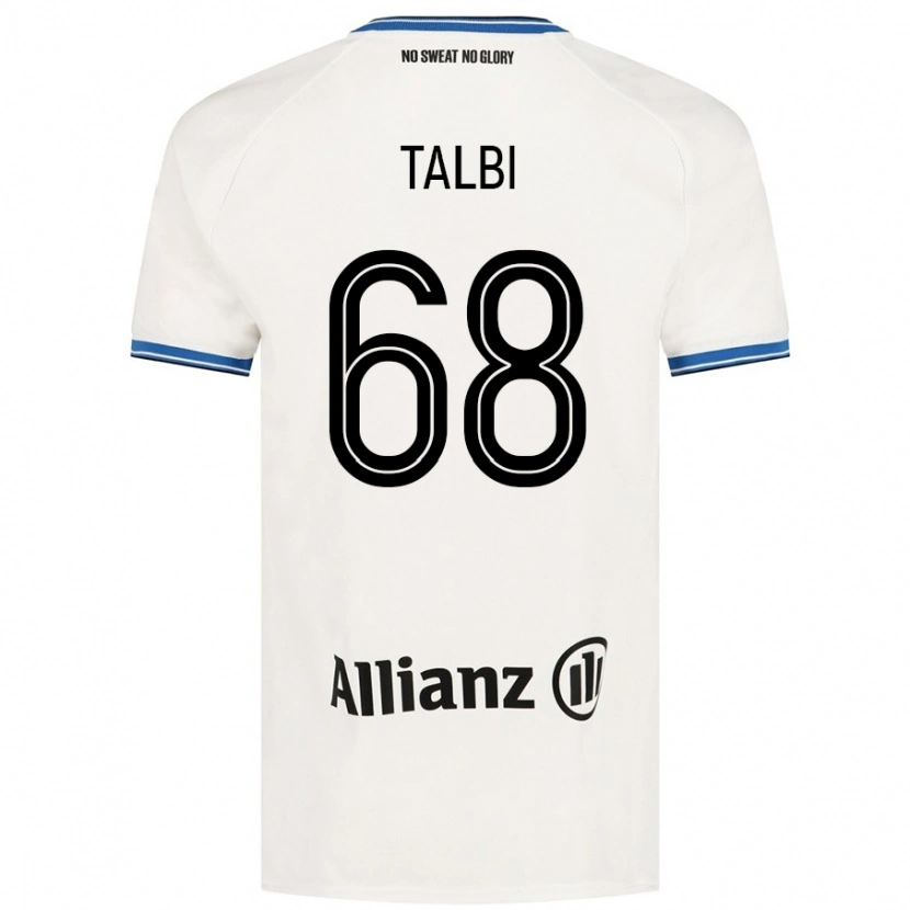 Danxen Hombre Camiseta Chemsdine Talbi #68 Blanco 2ª Equipación 2024/25 La Camisa