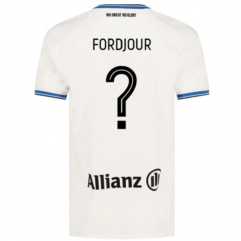 Danxen Hombre Camiseta Richmond Fordjour #0 Blanco 2ª Equipación 2024/25 La Camisa