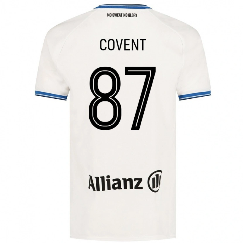 Danxen Hombre Camiseta Jorijn Covent #87 Blanco 2ª Equipación 2024/25 La Camisa