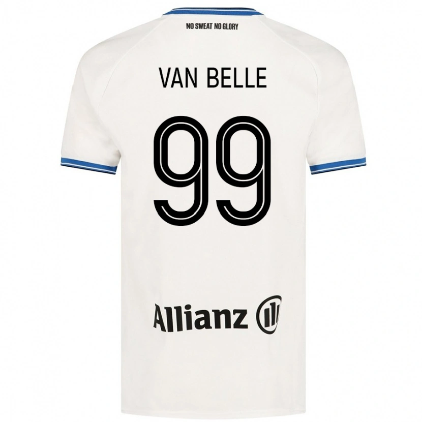 Danxen Hombre Camiseta Lyndsey Van Belle #99 Blanco 2ª Equipación 2024/25 La Camisa