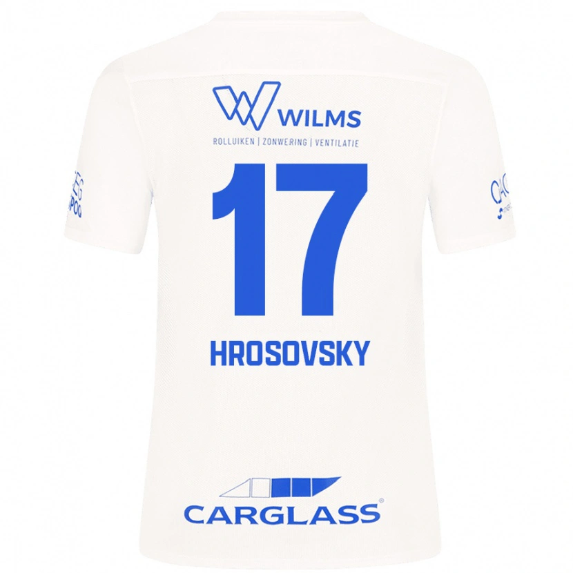 Danxen Hombre Camiseta Patrik Hrosovsky #17 Blanco 2ª Equipación 2024/25 La Camisa