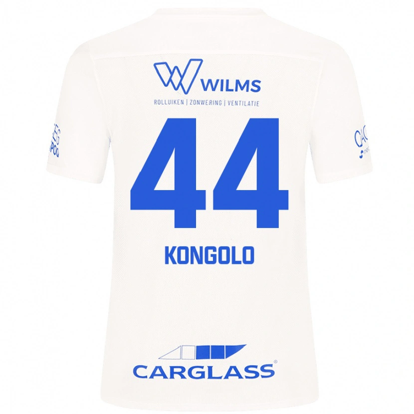 Danxen Hombre Camiseta Josue Kongolo #44 Blanco 2ª Equipación 2024/25 La Camisa