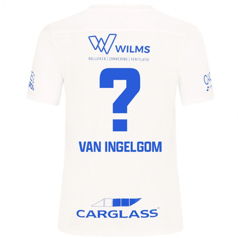 Danxen Hombre Camiseta Tijn Van Ingelgom #0 Blanco 2ª Equipación 2024/25 La Camisa