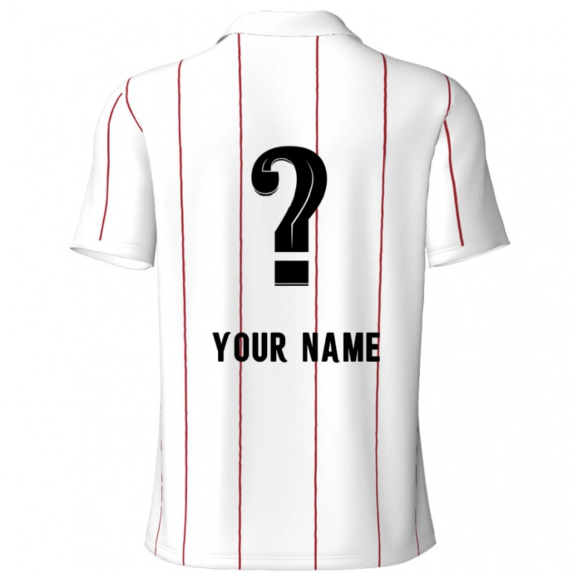 Danxen Hombre Camiseta Su Nombre #0 Blanco Negro 2ª Equipación 2024/25 La Camisa