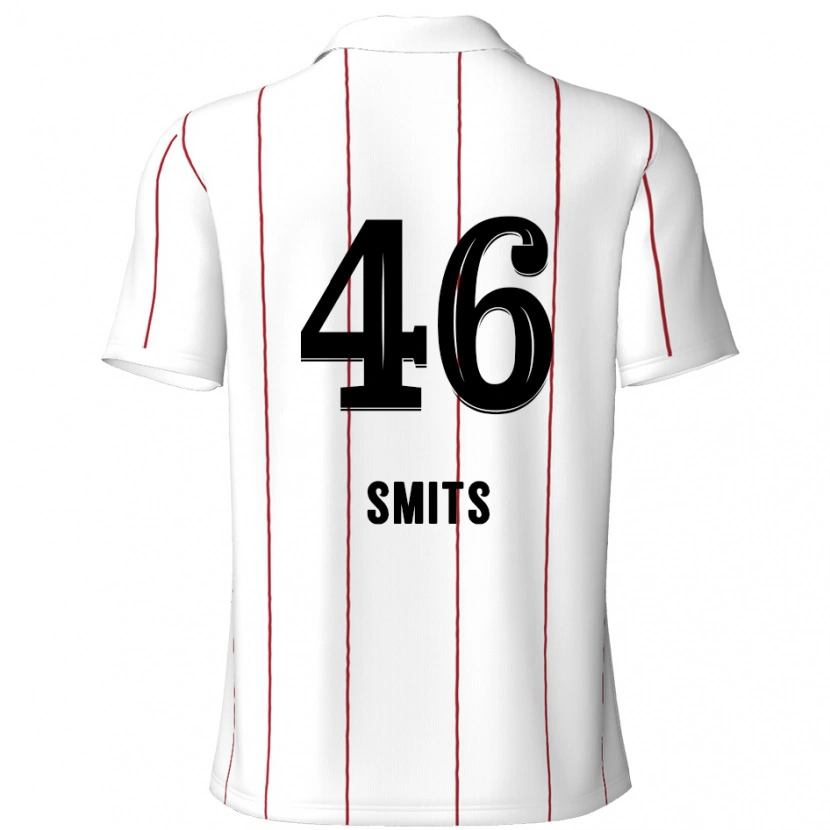 Danxen Hombre Camiseta Milan Smits #46 Blanco Negro 2ª Equipación 2024/25 La Camisa