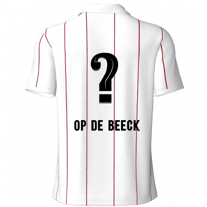 Danxen Hombre Camiseta Gregg Op De Beeck #0 Blanco Negro 2ª Equipación 2024/25 La Camisa