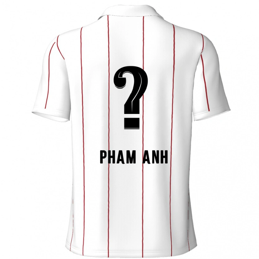 Danxen Hombre Camiseta Khoi Pham Anh #0 Blanco Negro 2ª Equipación 2024/25 La Camisa