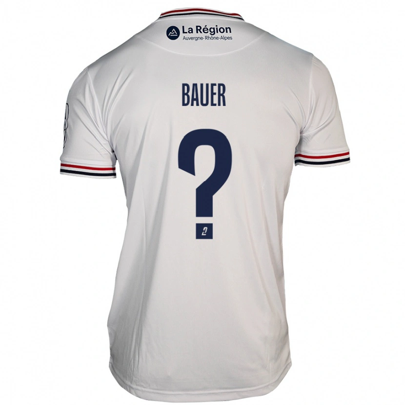 Danxen Hombre Camiseta Hugo Bauer #0 Blanco 2ª Equipación 2024/25 La Camisa