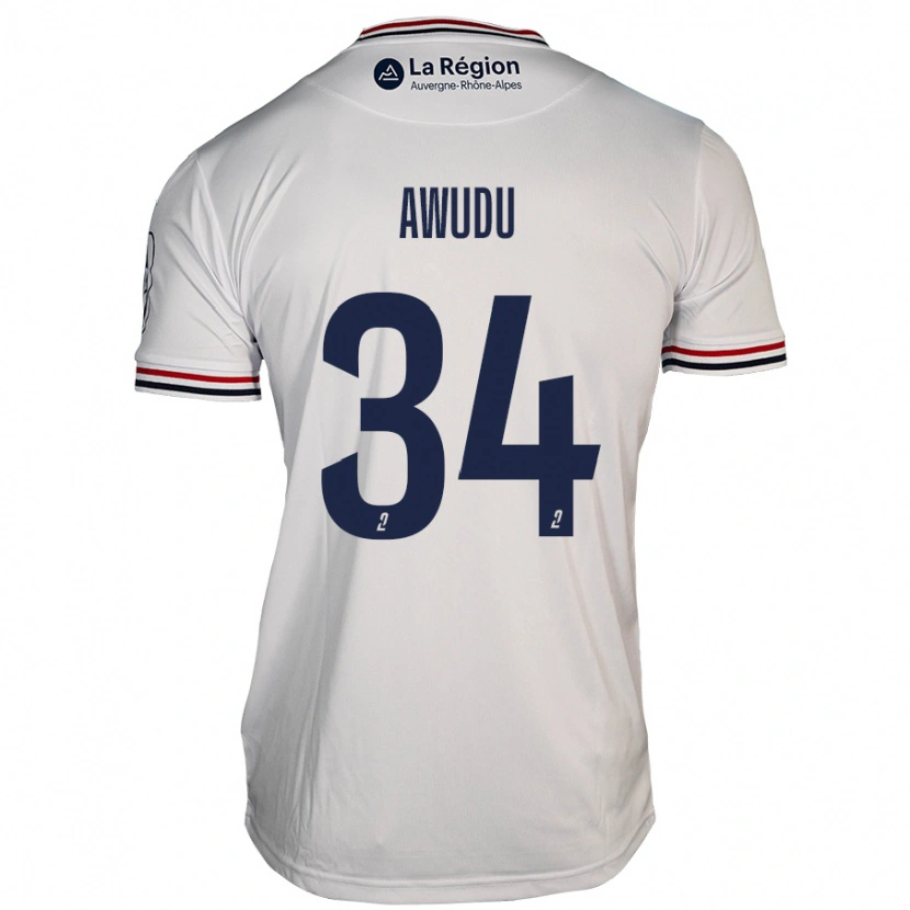 Danxen Hombre Camiseta Sumaila Awudu #34 Blanco 2ª Equipación 2024/25 La Camisa