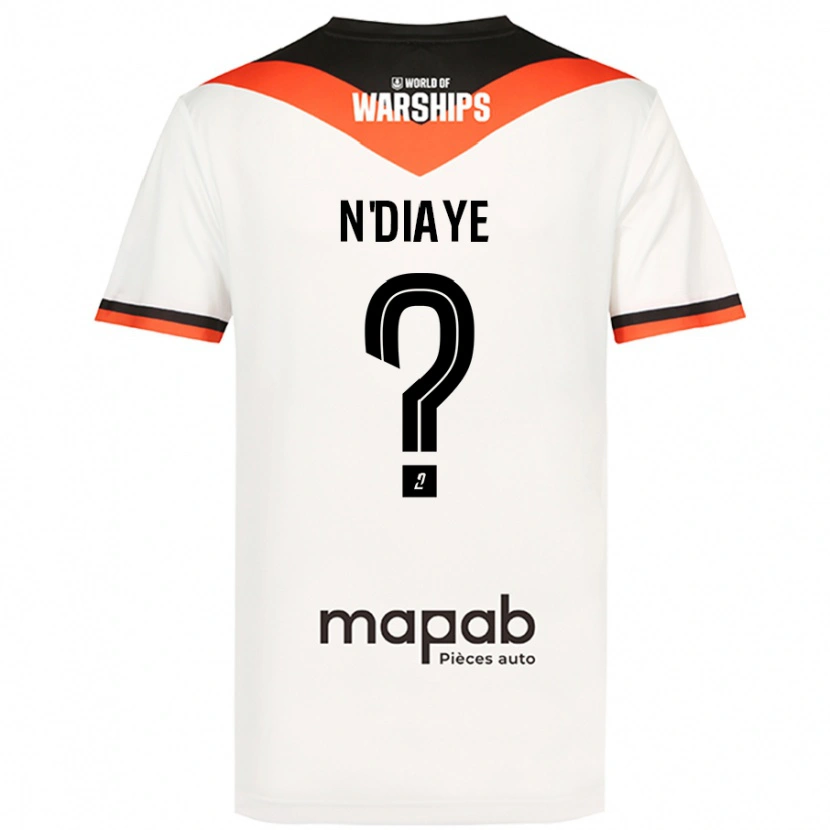 Danxen Hombre Camiseta Bassirou N'diaye #0 Blanco 2ª Equipación 2024/25 La Camisa