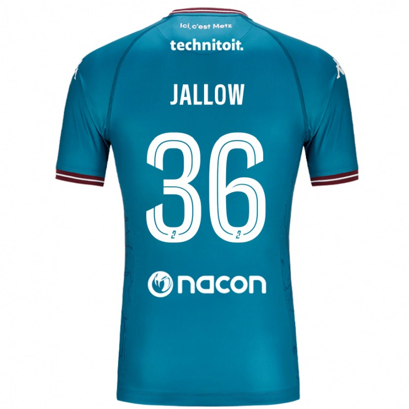 Danxen Hombre Camiseta Ablie Jallow #36 Azul Petróleo 2ª Equipación 2024/25 La Camisa