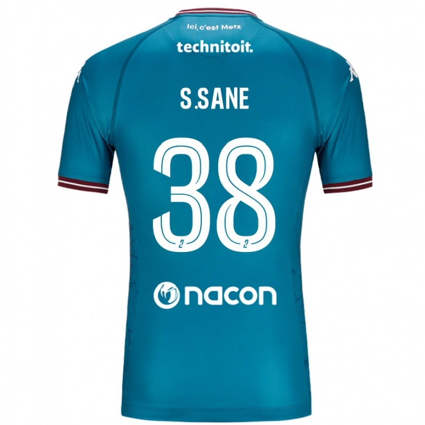 Danxen Hombre Camiseta Sadibou Sané #38 Azul Petróleo 2ª Equipación 2024/25 La Camisa