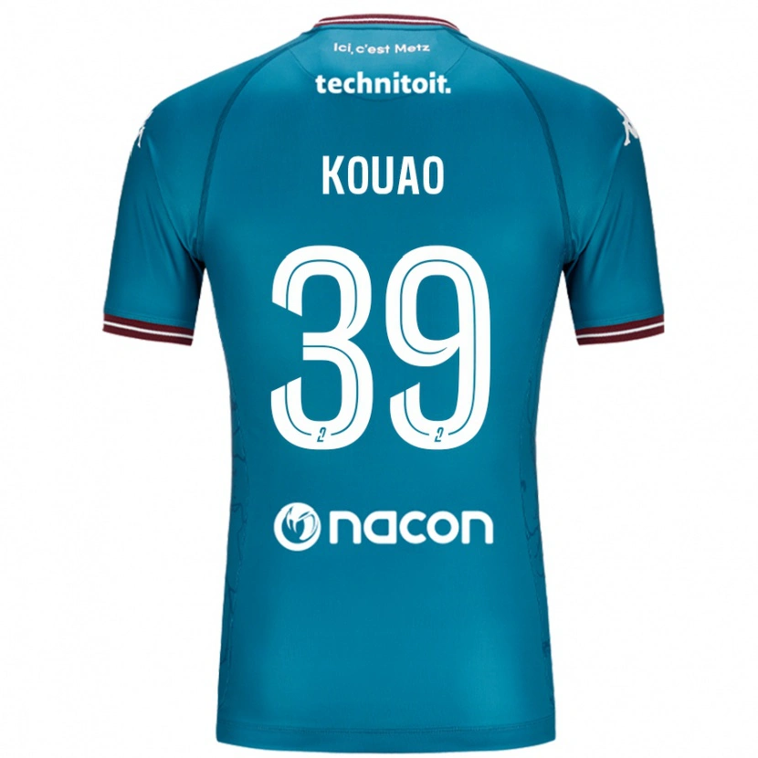 Danxen Hombre Camiseta Koffi Kouao #39 Azul Petróleo 2ª Equipación 2024/25 La Camisa