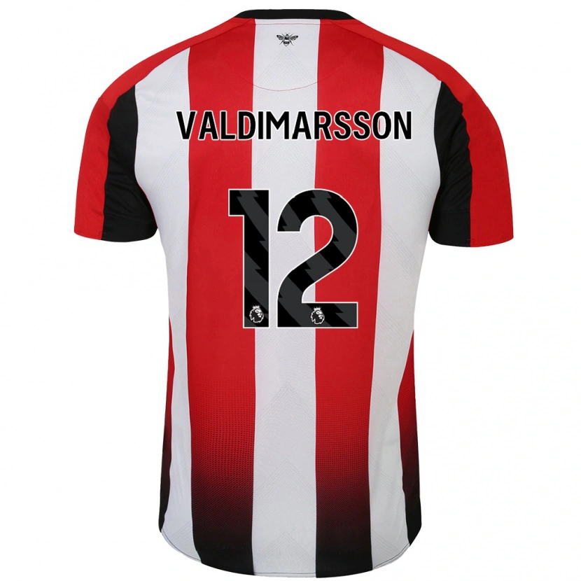 Danxen Mujer Camiseta Hákon Rafn Valdimarsson #12 Rojo Blanco 1ª Equipación 2024/25 La Camisa