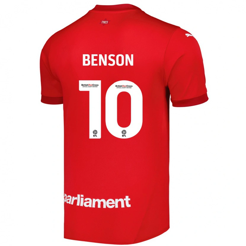 Danxen Mujer Camiseta Josh Benson #10 Rojo 1ª Equipación 2024/25 La Camisa