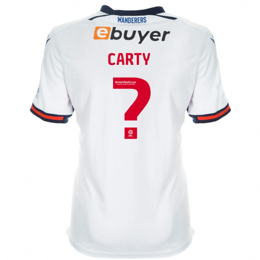 Danxen Mujer Camiseta Conor Carty #0 Blanco 1ª Equipación 2024/25 La Camisa