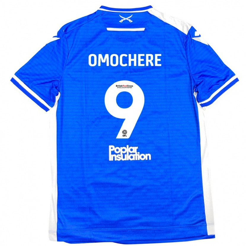 Danxen Mujer Camiseta Promise Omochere #9 Azul Blanco 1ª Equipación 2024/25 La Camisa