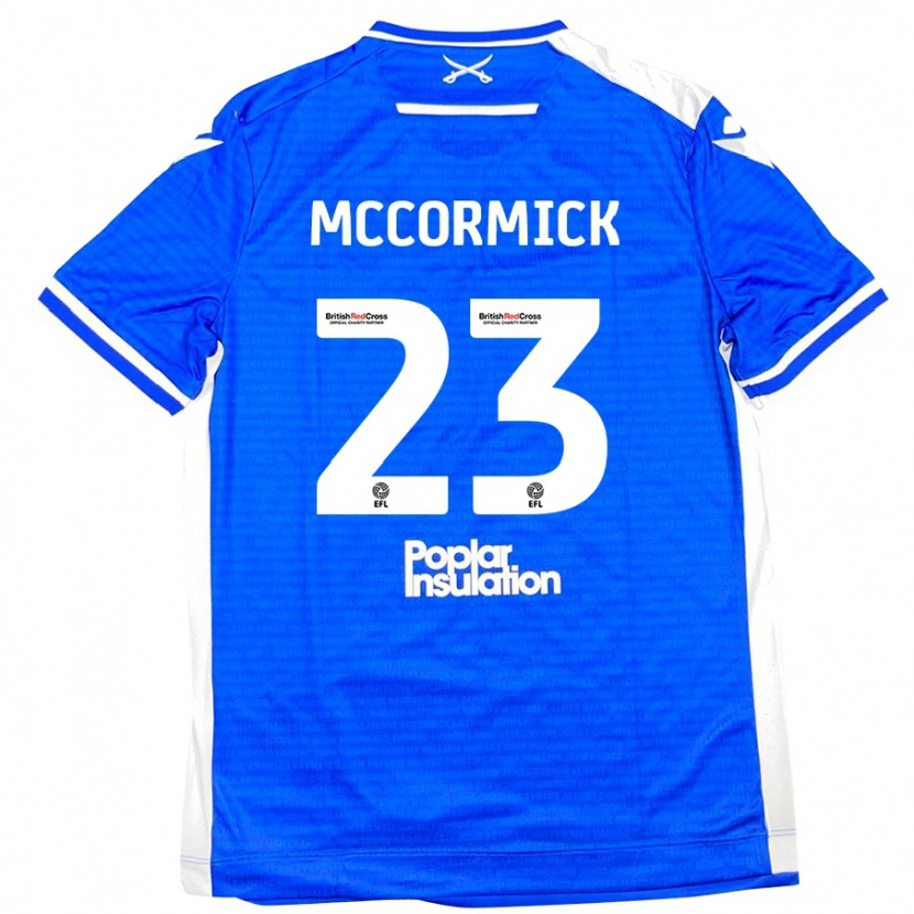 Danxen Mujer Camiseta Luke Mccormick #23 Azul Blanco 1ª Equipación 2024/25 La Camisa