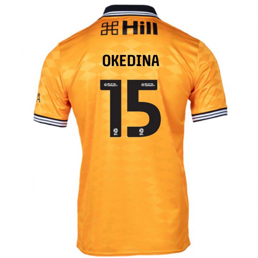 Danxen Mujer Camiseta Jubril Okedina #15 Naranja 1ª Equipación 2024/25 La Camisa