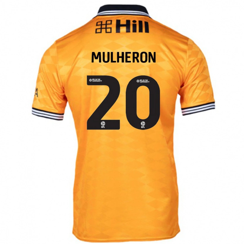 Danxen Mujer Camiseta Bronwyn Mulheron #20 Naranja 1ª Equipación 2024/25 La Camisa