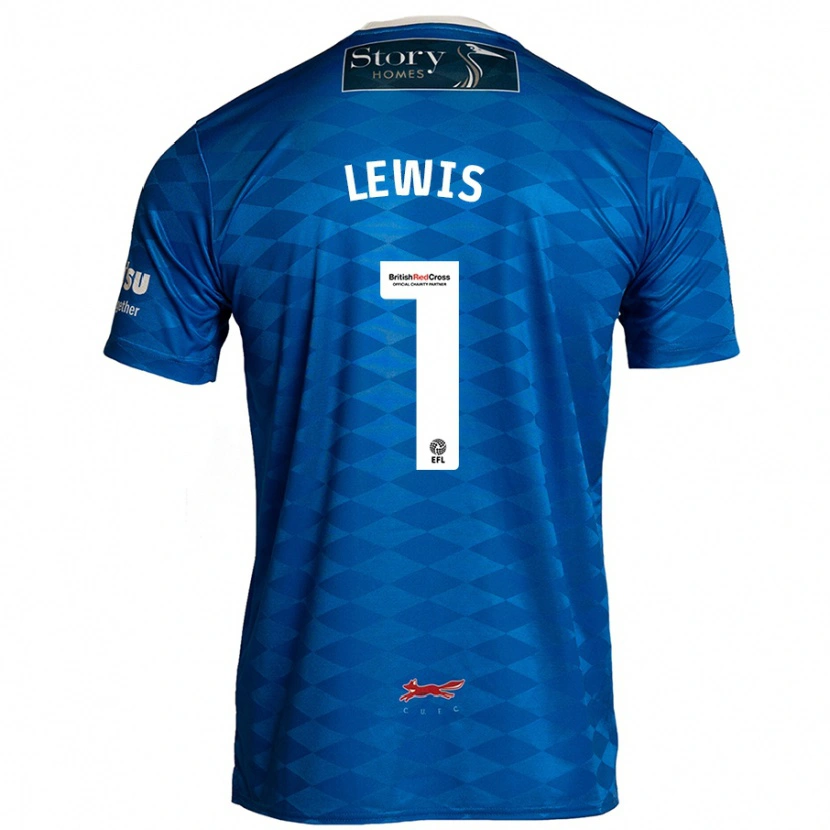 Danxen Mujer Camiseta Harry Lewis #1 Azul 1ª Equipación 2024/25 La Camisa