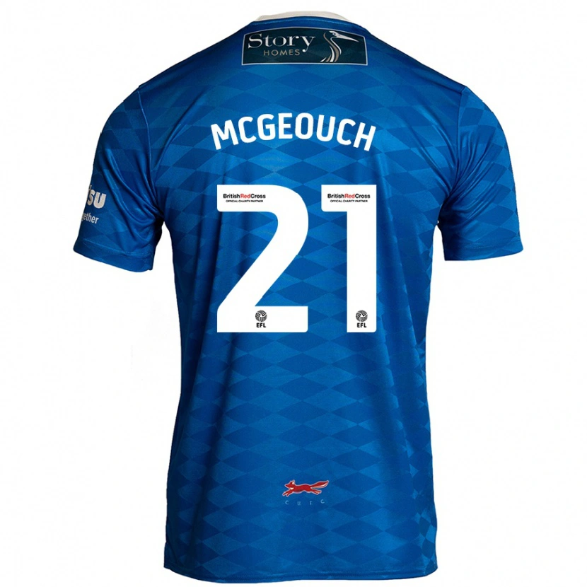 Danxen Mujer Camiseta Dylan Mcgeouch #21 Azul 1ª Equipación 2024/25 La Camisa
